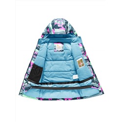 Горнолыжный костюм для девочки бирюзового цвета 9330Br