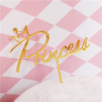 Топпер «Princess» золотой