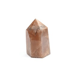 Кристалл из гелиолита (солнечный камень) "Карандаш" 24*25*44мм, 43г.