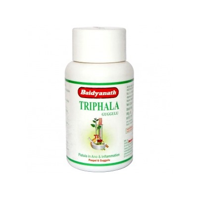 TRIPHALA GUGGULU, Baidyanath (ТРИФАЛА ГУГГУЛ, Байдьянатх), 80 таб.