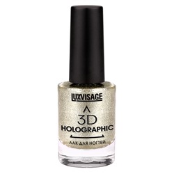 Лак для ногтей LUXVISAGE 3D Holographic  702 тон (космическая платина)11г