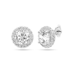 Серьги из серебра куб.циркон., МЦВ994-1
