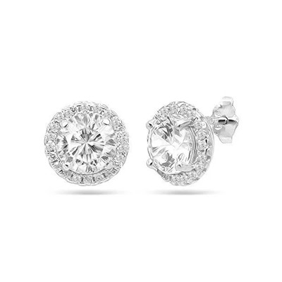 Серьги из серебра куб.циркон., МЦВ994-1