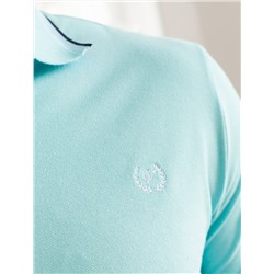 Футболка-поло из фактурного трикотажа