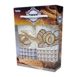 Набор вафельных полотенец SWAN BREAD MINI MULTI 2 пр р-р 35х50