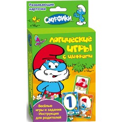 Смурфики. Логические игры (Развив. карточки)