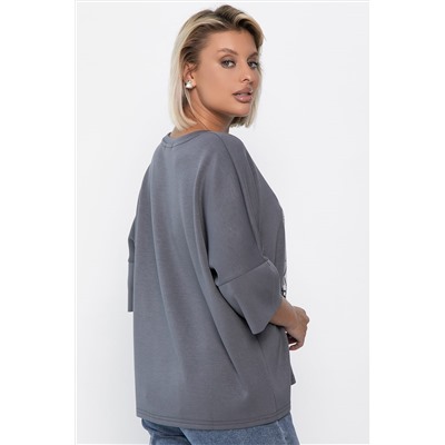 Блуза Фауст (серая) Б14203-20М