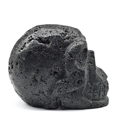 Череп из черной лавы 80*46*63мм, 342г.