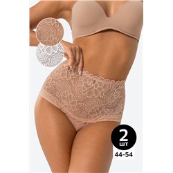 Женские кружевные трусы с высокой посадкой 2шт. Happyfox