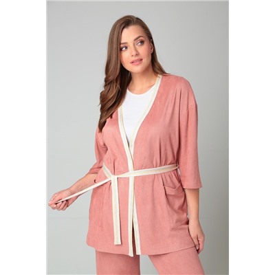 Michel chic 1314 пудра, Кардиган,  Брюки