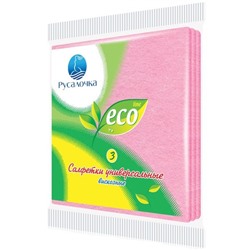 Салфетки РУСАЛОЧКА  Eco line универсальные 3шт.
