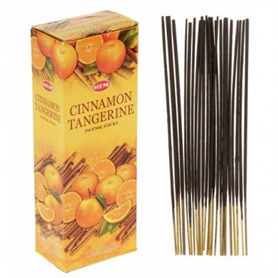 Hem Incense Sticks CINNAMON TANGERINE (Благовония КОРИЦА МАНДАРИН, Хем), уп. 20 палочек.