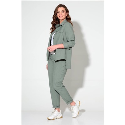 Liona Style 694 пепельно-зеленый, Брюки,  Куртка
