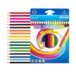 Карандаши цветные 18 цв. Violin Pure Color дерев. шестигранные заточен. TQ201022-18