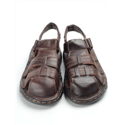 P2316-10 BROWN Сандалии мужские (натуральная кожа) размер