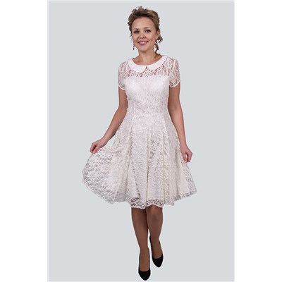 Zlata 1638A молочный, Платье