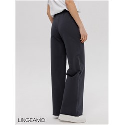 Женские брюки - палаццо из футера 2-х нитки Lingeamo графит КБ-26 (33)
