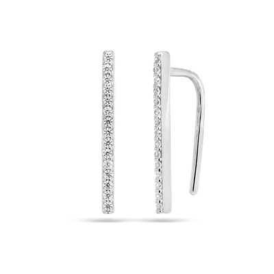 Серьги из серебра куб.циркон., В10-1139