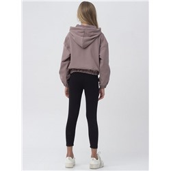 4814 какао Толстовка на подкладе для девочек (128-176)