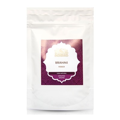 BRAHMI Hair Powder, Indibird (БРАМИ (БРАХМИ) Порошок для волос, Индибёрд), 100 г.