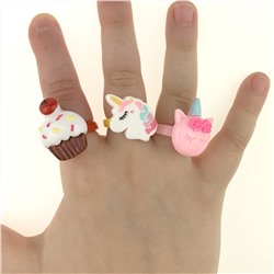 Колечко детское «Единорожка» пластик (финальная цена)