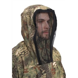 Костюм туристический ПРТНЦФ с сеткой, ткань: СОРОЧЕЧНАЯ, цвет: кмф "Питон зеленый"