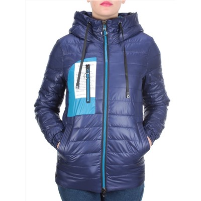 D001 DARK BLUE Куртка демисезонная женская (100 гр. синтепон) размер S (42) - 48 российский