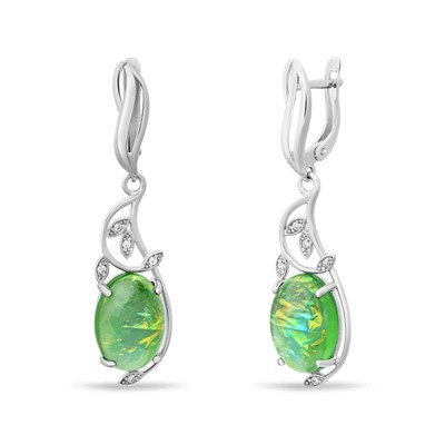 Серьги, опал рек., СПН4043