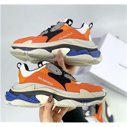 Кроссовки Balenciaga Triple S Orange\Blue