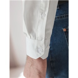 Классическая офисная рубашка из премиального хлопка с эластаном