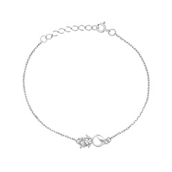 Браслет из серебра куб.циркон., В10-1474