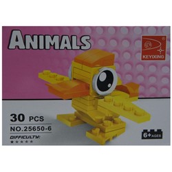 Конструктор Animals 30дет. Утенок 9*7см  / коробка 25650-6