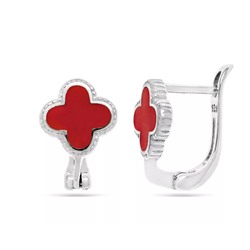 Серьги из серебра эмаль, Тсд35
