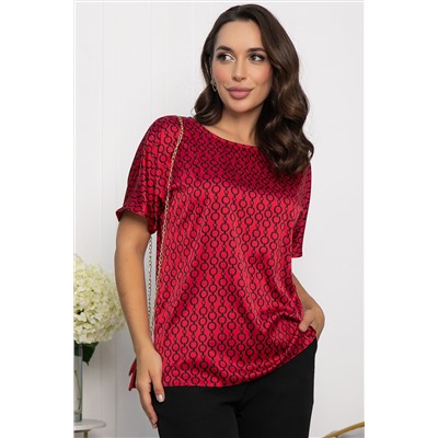 Блуза Морган (красная/цепи) Б14087-16М