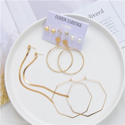 Набор сережек 6 пар (НС-002)