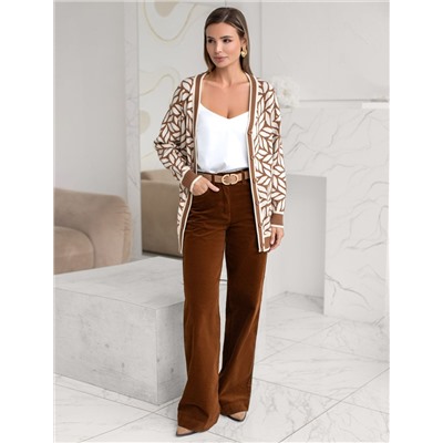 Брюки из эластичного микро-вельвета