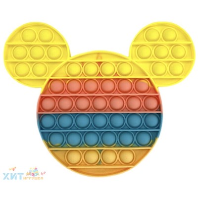POP IT antistress Сенсорная игрушка с пузырьками МИККИ МАУС Пастель / Вечная пупырка, popit_mickey_past