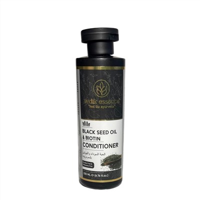 BLACK SEED OIL & BIOTIN Conditioner, Vedik Essence (Кондиционер МАСЛО ЧЕРНОГО ТМИНА И БИОТИН для оживления и придания блеска волосам, Ведик Эссенс), 200 мл.