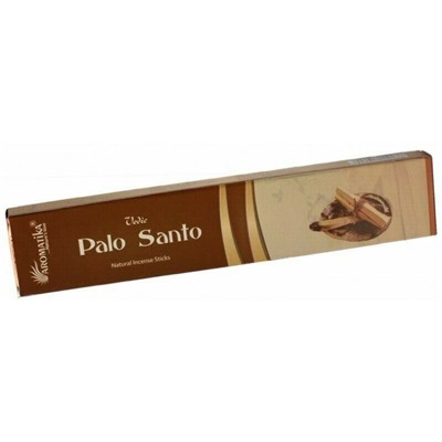 Vedic PALO SANTO Natural Incense Sticks, Aromatika (ПАЛО САНТО натуральные ароматические палочки, Ароматика), 15 г.