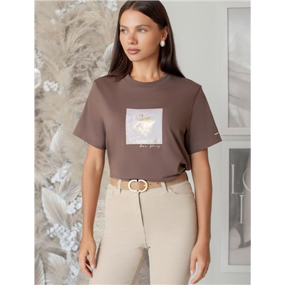 Футболка из премиального хлопка с авторским принтом