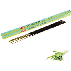 Hem Incense Sticks LEMONGRASS (Благовония ЛИМОННИК, Хем), уп. 8 палочек.