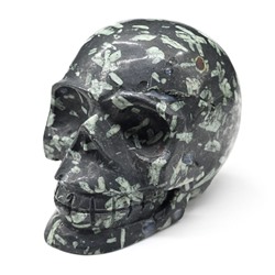 Череп из камня хризантем 91*57*65мм, 539г
