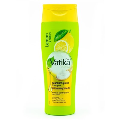 Vatika LEMON AND YOGHURT Dandruff Guard Shampoo, Dabur (Ватика ЛИМОН И ЙОГУРТ Шампунь ОТ ПЕРХОТИ, Дабур), 200 мл.