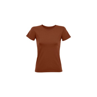 Футболка женская Regent Fit Women, коричневая (терракотовая)