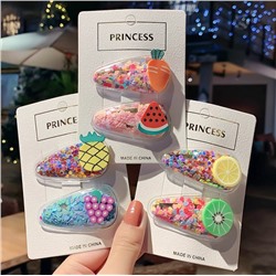 SALE! Набор заколок клик-клак для девочек,  блистер 5 шт. Цвет Микс.