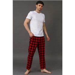 Брюки мужские Текс-Плюс, цвет черный красный