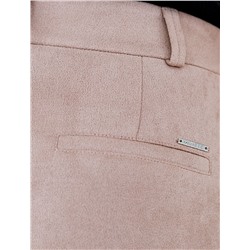 Прямые брюки из искусственной замши