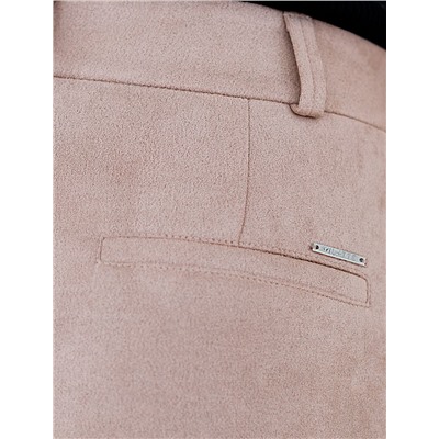 Прямые брюки из искусственной замши