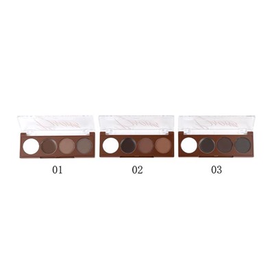 Тени для век и бровей 1822 Perfect Brows 4цвета (2воска+2теней)  т.03 Farres