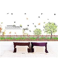 Стикер декор бордюр «Олень»